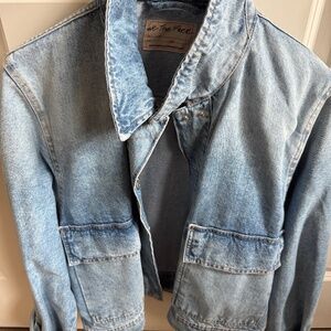 Free People Suzy Oversize Denim Jacket